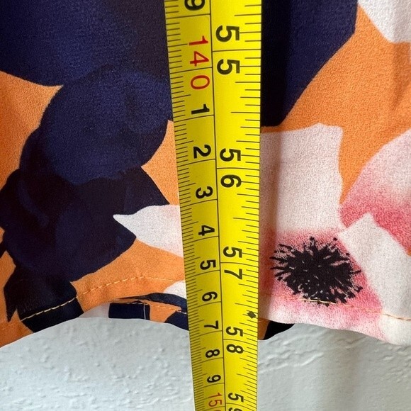 Lulus Heart Abloom Orange Floral Print Tie-Back Wide-Leg Sleeveless Jumpsuit XS - Picture 11 of 12